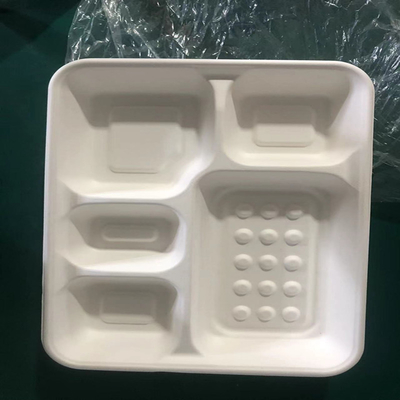 흰색 PVA 수분 분해 가능한 점심 상자 맞춤 제작 및 친환경